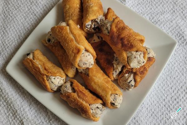 Receita de Cannoli com massa de pastel - Passo 15