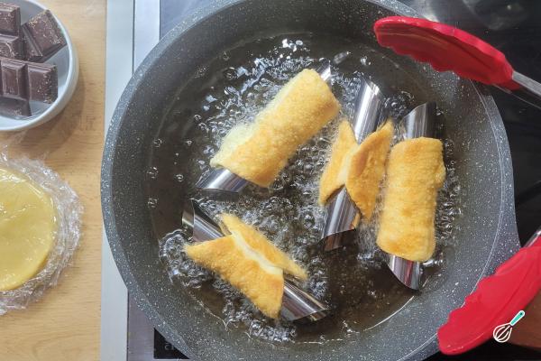 Receita de Cannoli com massa de pastel - Passo 6