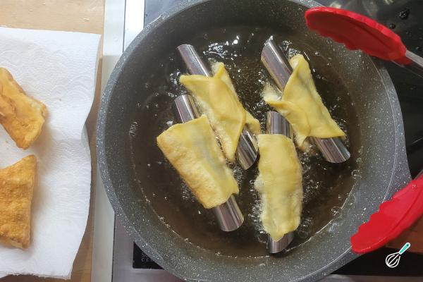 Receita de Cannoli com massa de pastel - Passo 9