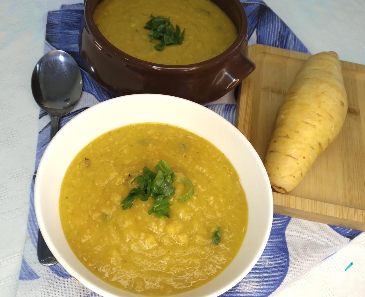 Receita de Sopa de mandioquinha com frango