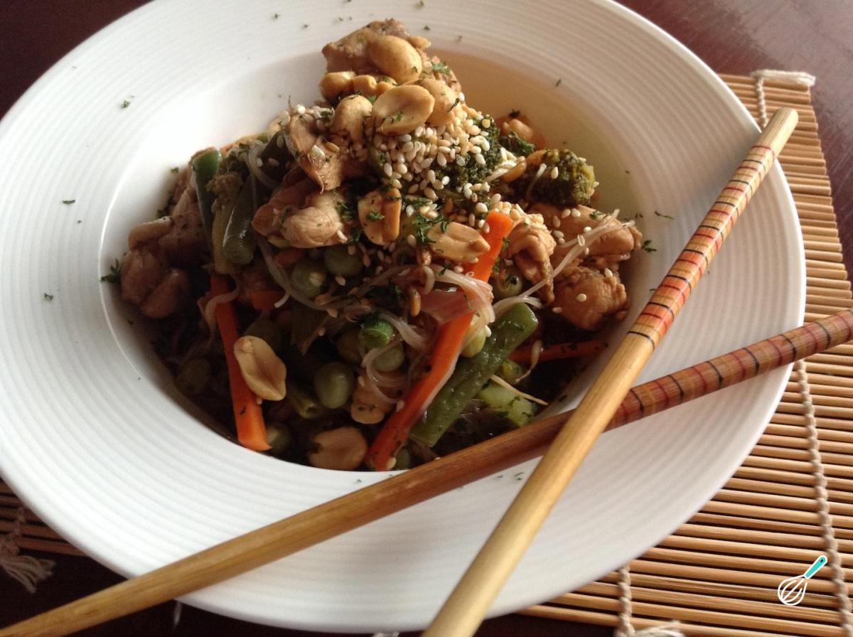 Receita de Chow mein de frango