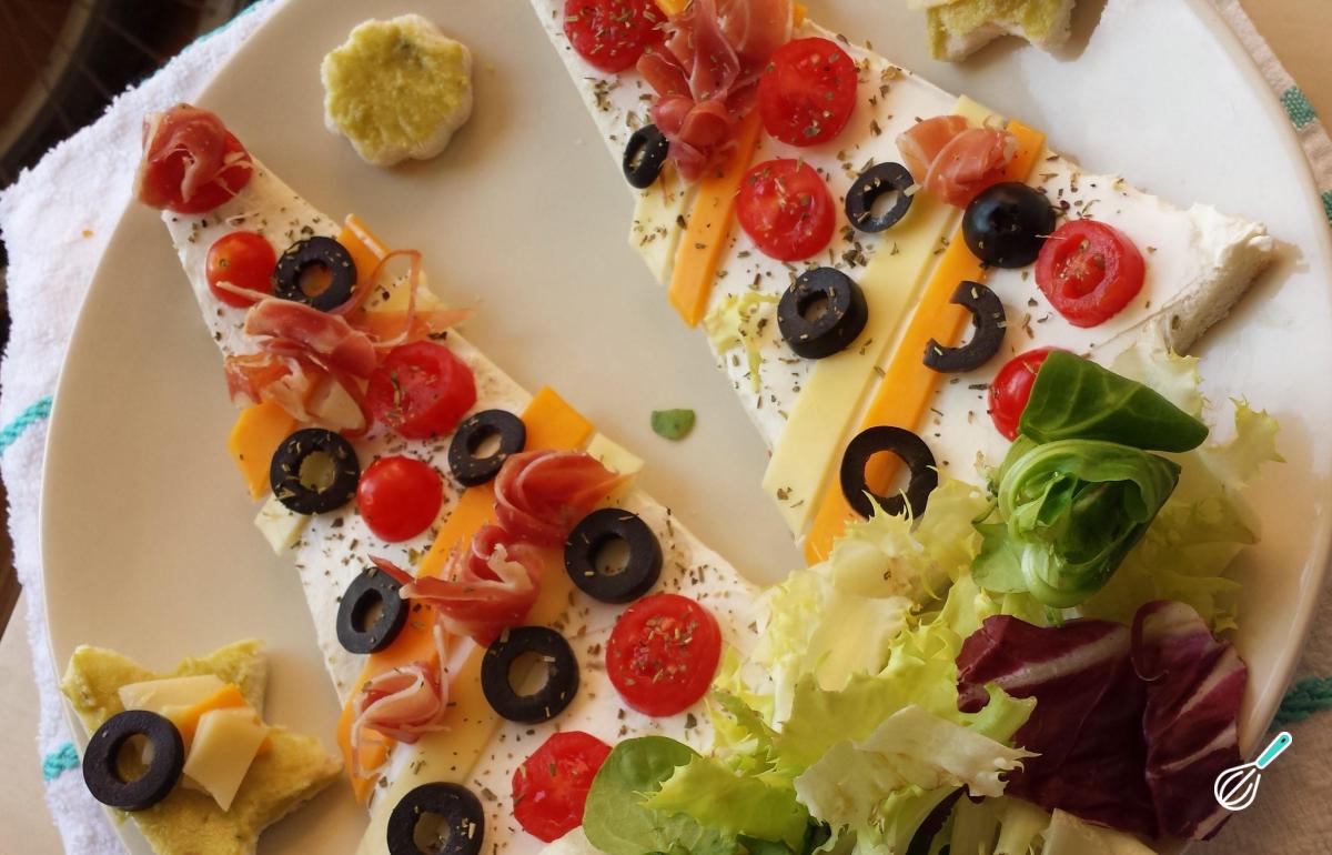 Receita de Sanduíche árvore de Natal