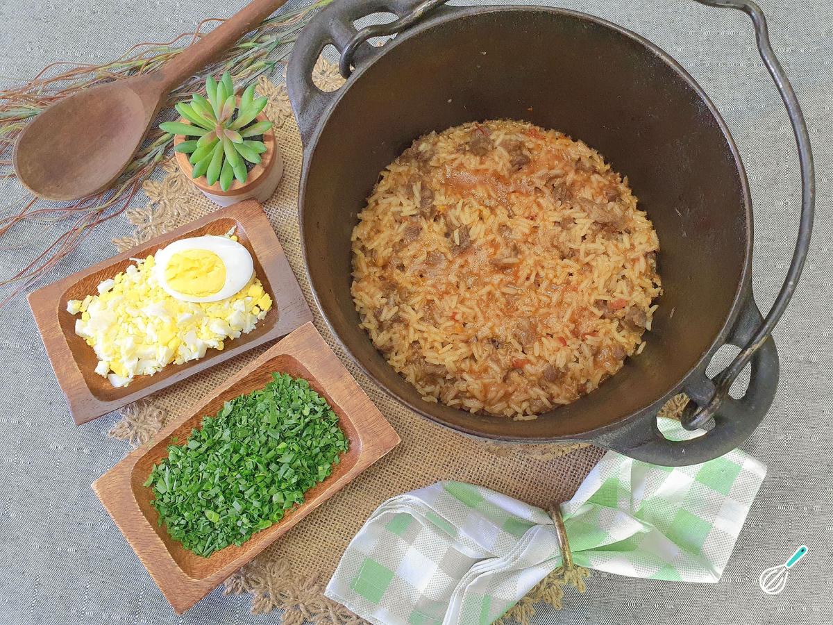 Receita de Carreteiro de charque gaúcho