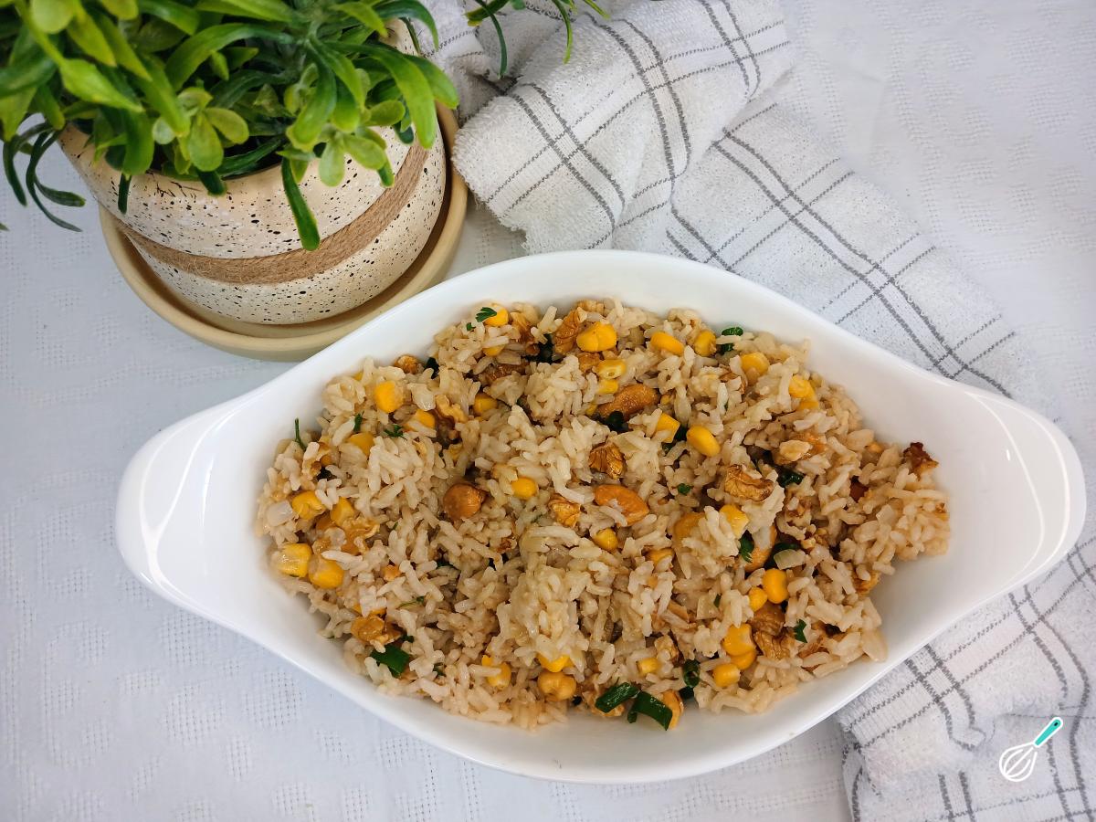 Receita de Arroz com nozes e castanhas