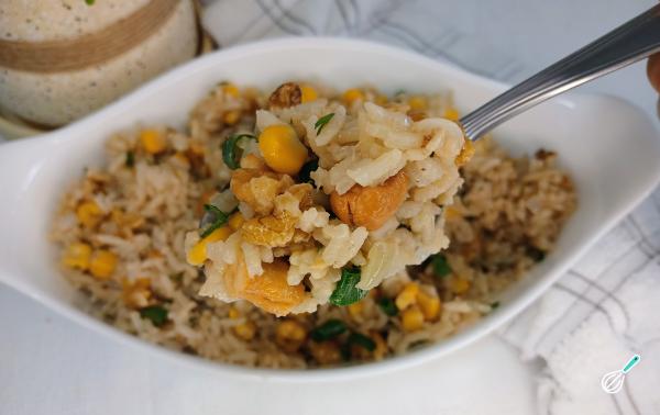 Receita de Arroz com nozes e castanhas - Passo 5