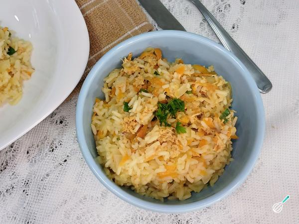Receita de Arroz com cenoura e frango - Passo 6