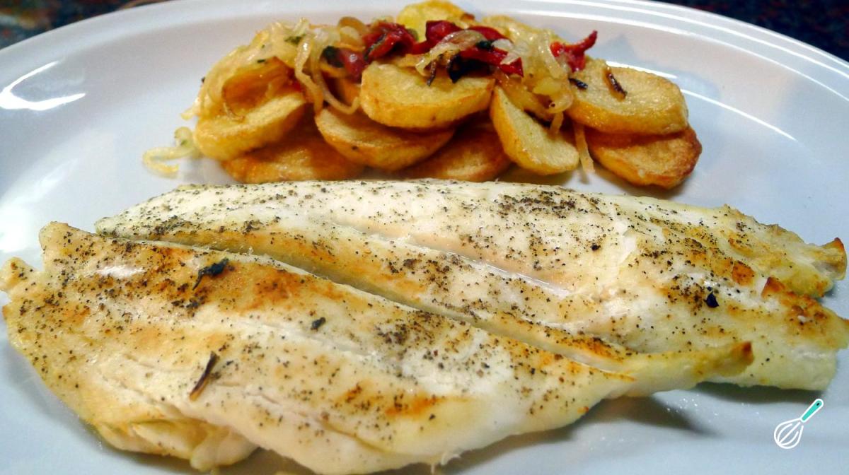Receita de Linguado no forno com batatas