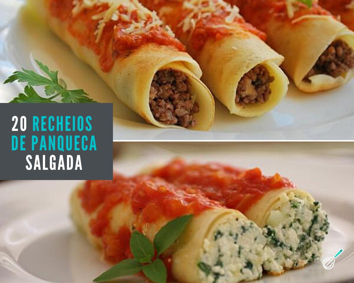 Recheio de panqueca salgada: 20 opções com carne ou vegetarianas