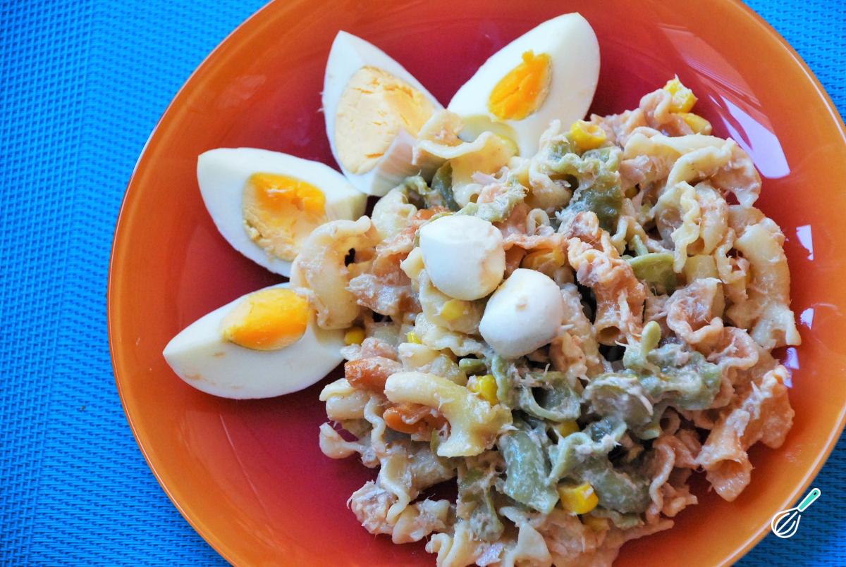 Receita de Salada de macarrão com atum e maionese