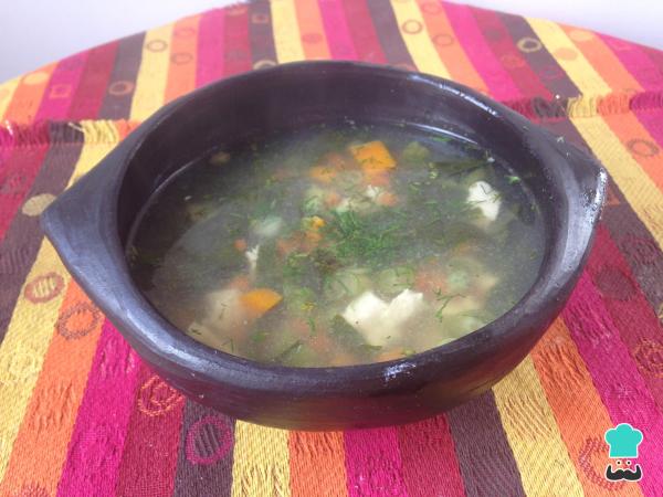 Receita de Sopa especial de legumes com frango
