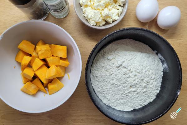 Receita de Tortei de abóbora - Passo 1