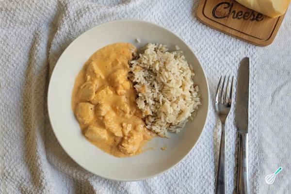 Receita de Strogonoff de frango com queijo