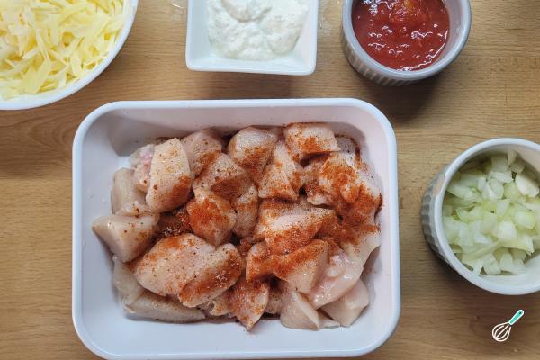 Receita de Strogonoff de frango com queijo - Passo 2