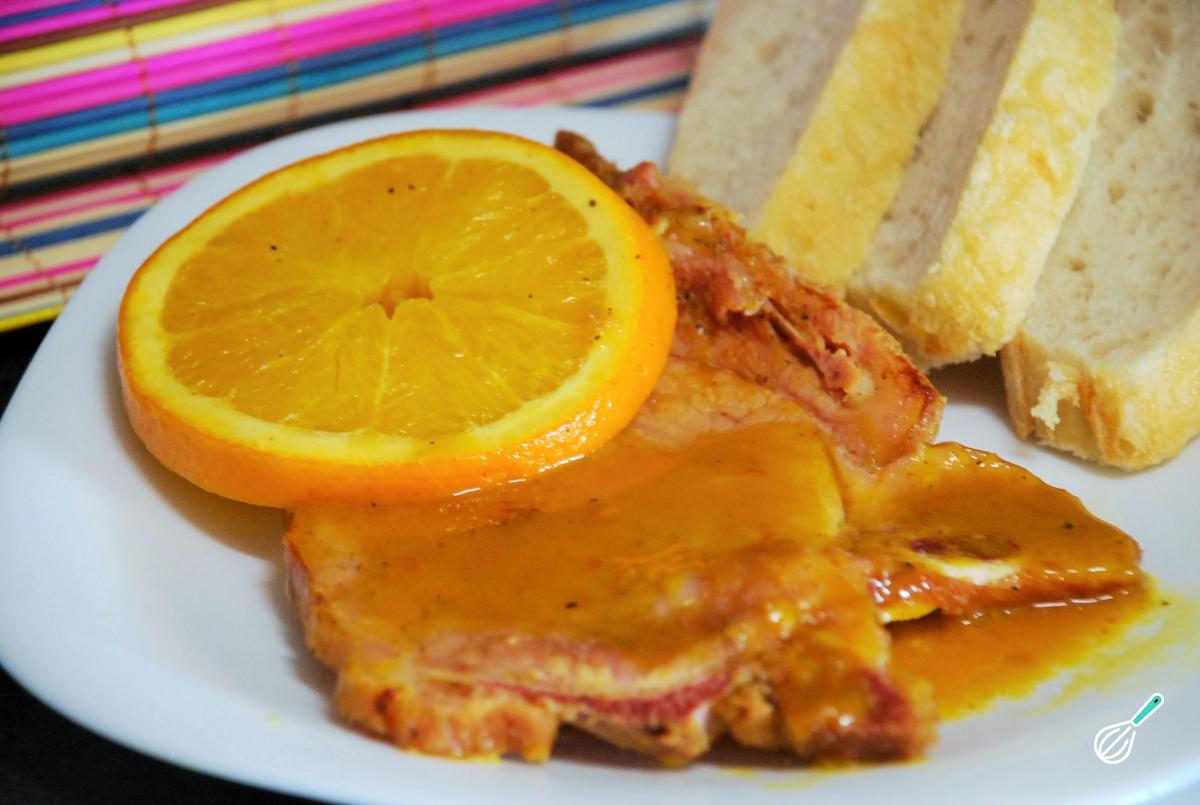 Receita de Bisteca de porco com laranja