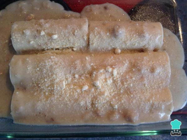 Receita de Canelones de presunto e ricota - Passo 9