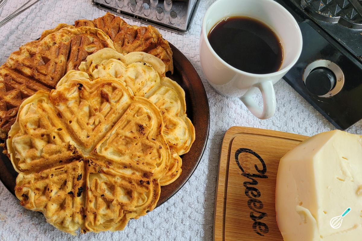 Receita de Waffle de pão de queijo