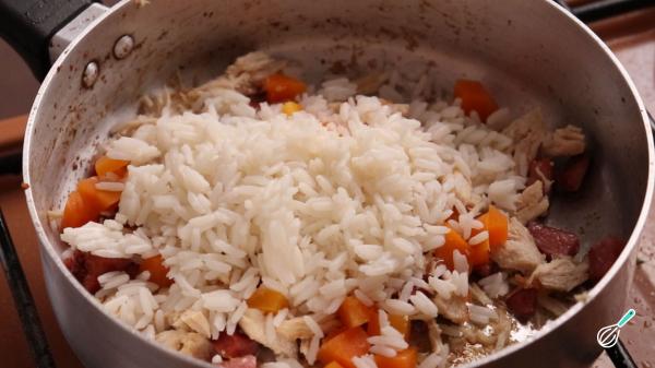 Receita de Arroz à grega com frango - Passo 4