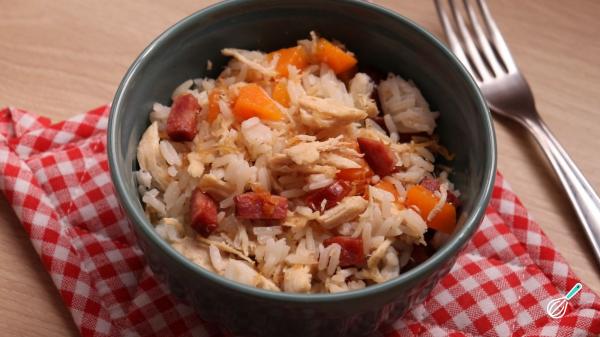 Receita de Arroz à grega com frango - Passo 5