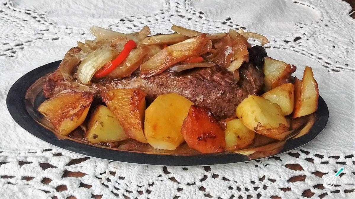 Receita de Carne Assada com Batata