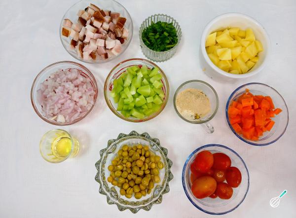 Receita de Jardineira de legumes - Passo 1