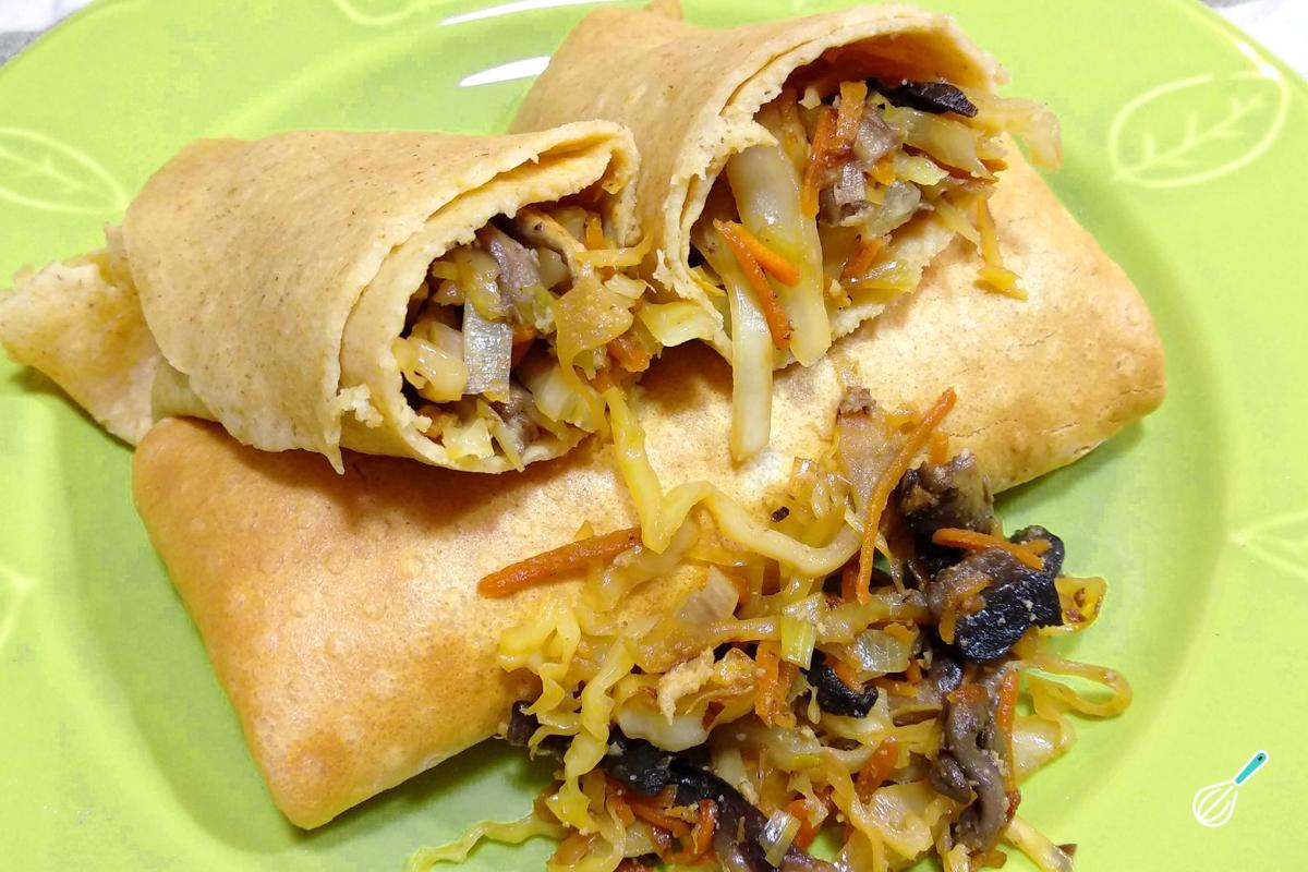 Receita de Panqueca fitness salgada