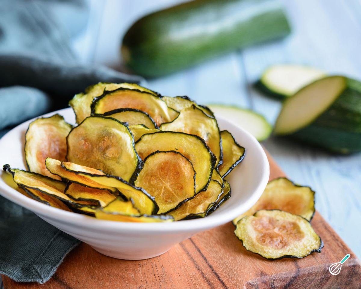 Receita de Chips de abobrinha no forno