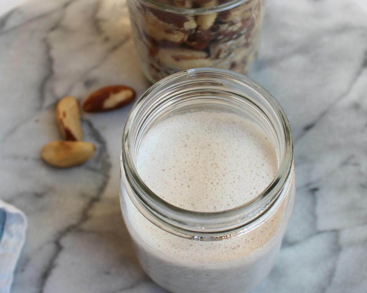 Leite de castanha do pará