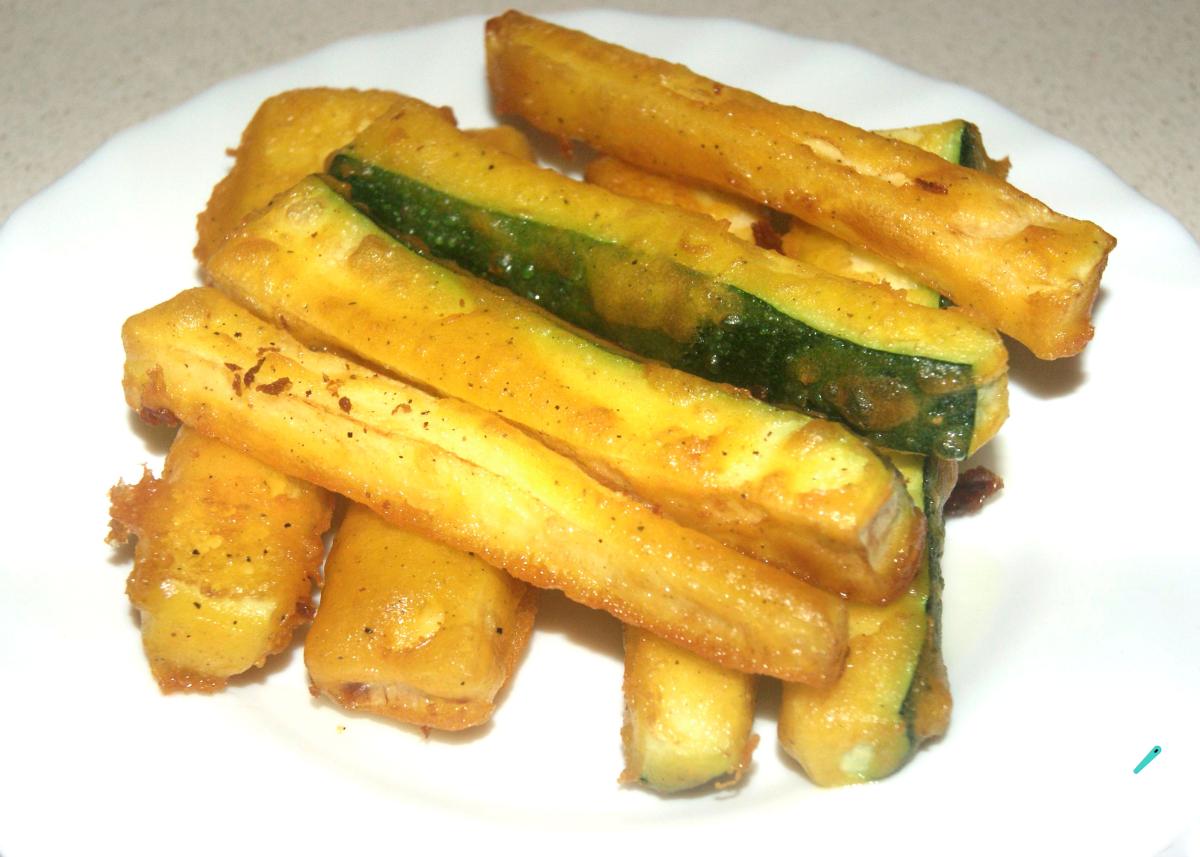 Receita de Abobrinha tempura