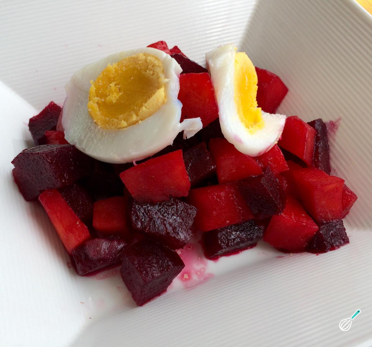Receita de Salada de beterraba e cenoura cozida