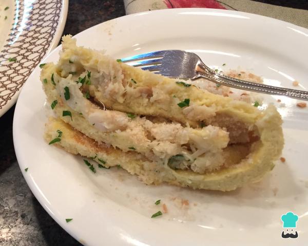 Receita de Torta de bacalhau enrolada - Passo 5