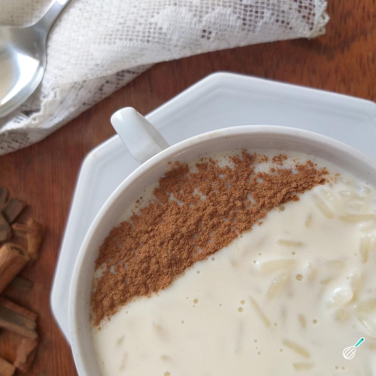 Receita de Arroz doce com creme de leite