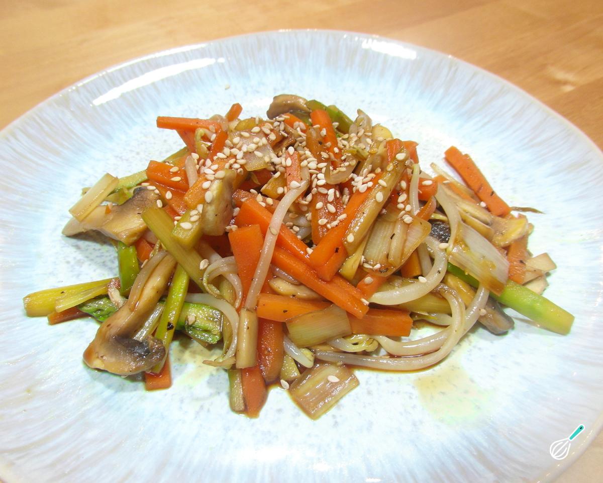 Receita de Legumes salteados com shoyu