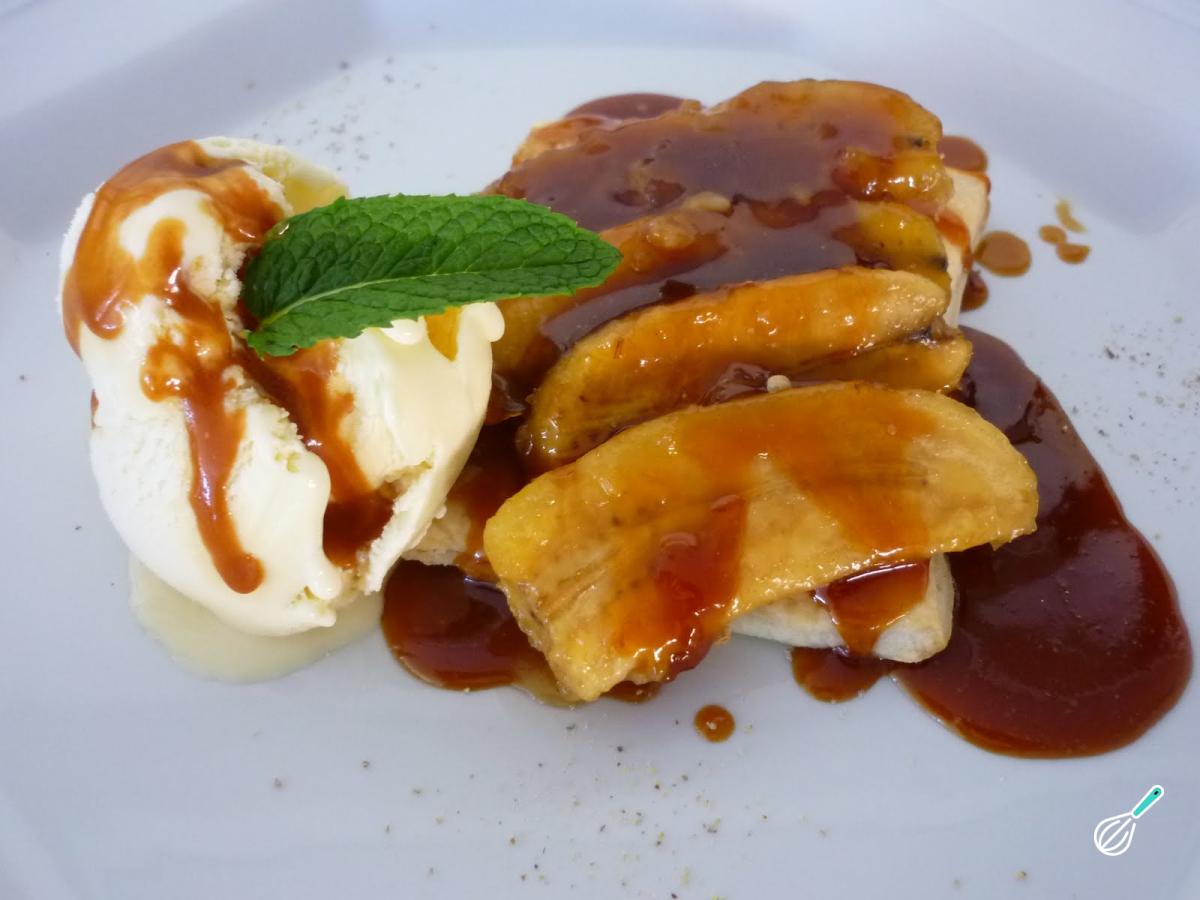 Receita de Banana flambada
