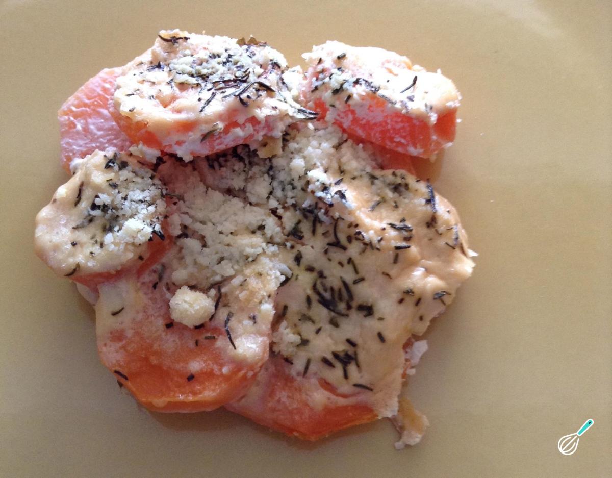 Receita de Cenouras com creme de leite