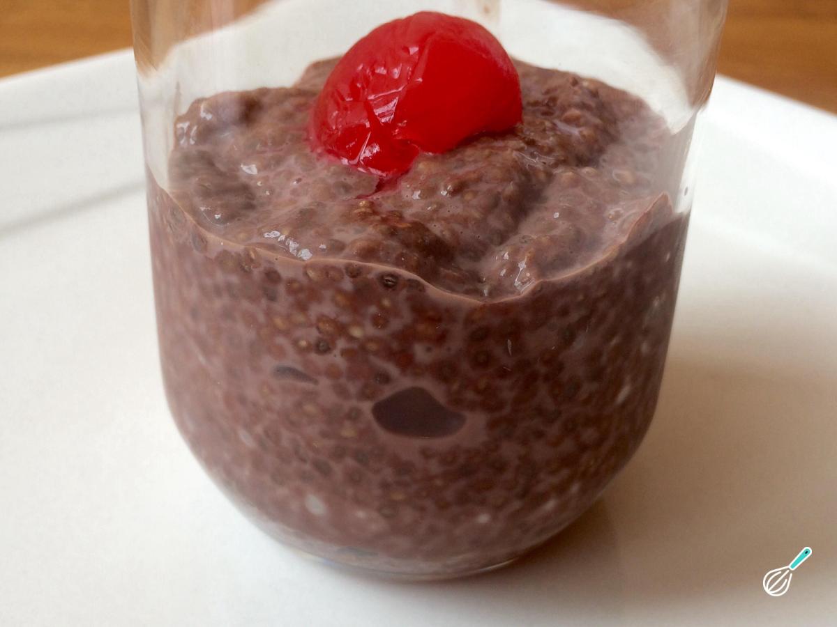 Receita de Pudim de chia e chocolate