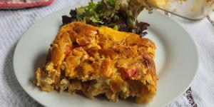 Receita de Torta de frango com palmito e requeijão