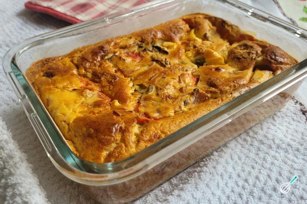 Receita de Torta de frango com palmito e requeijão - Passo 11