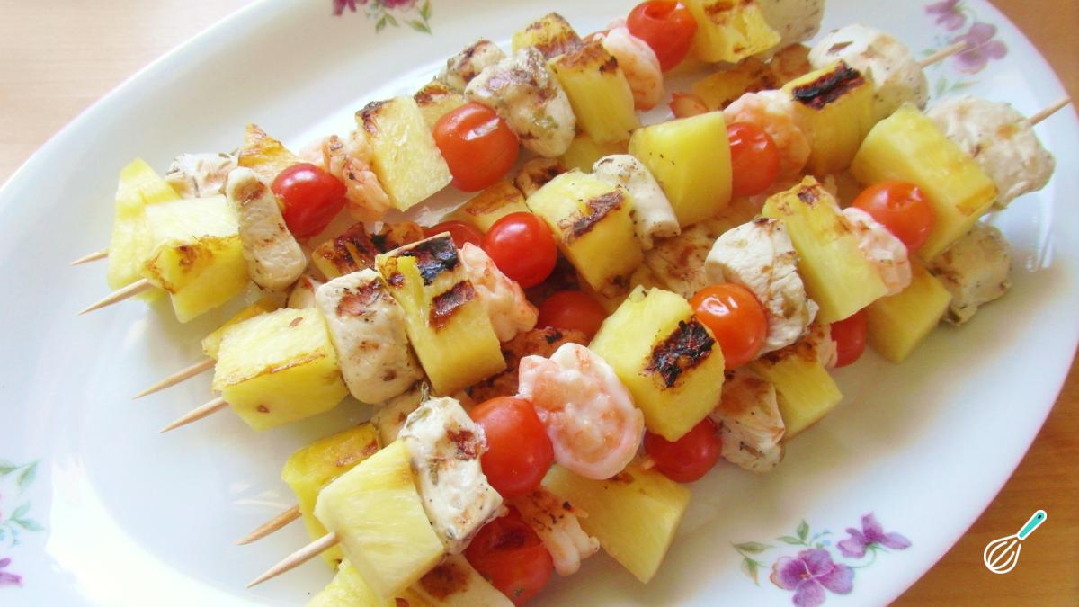 Receita de Espetinho de frango para churrasco