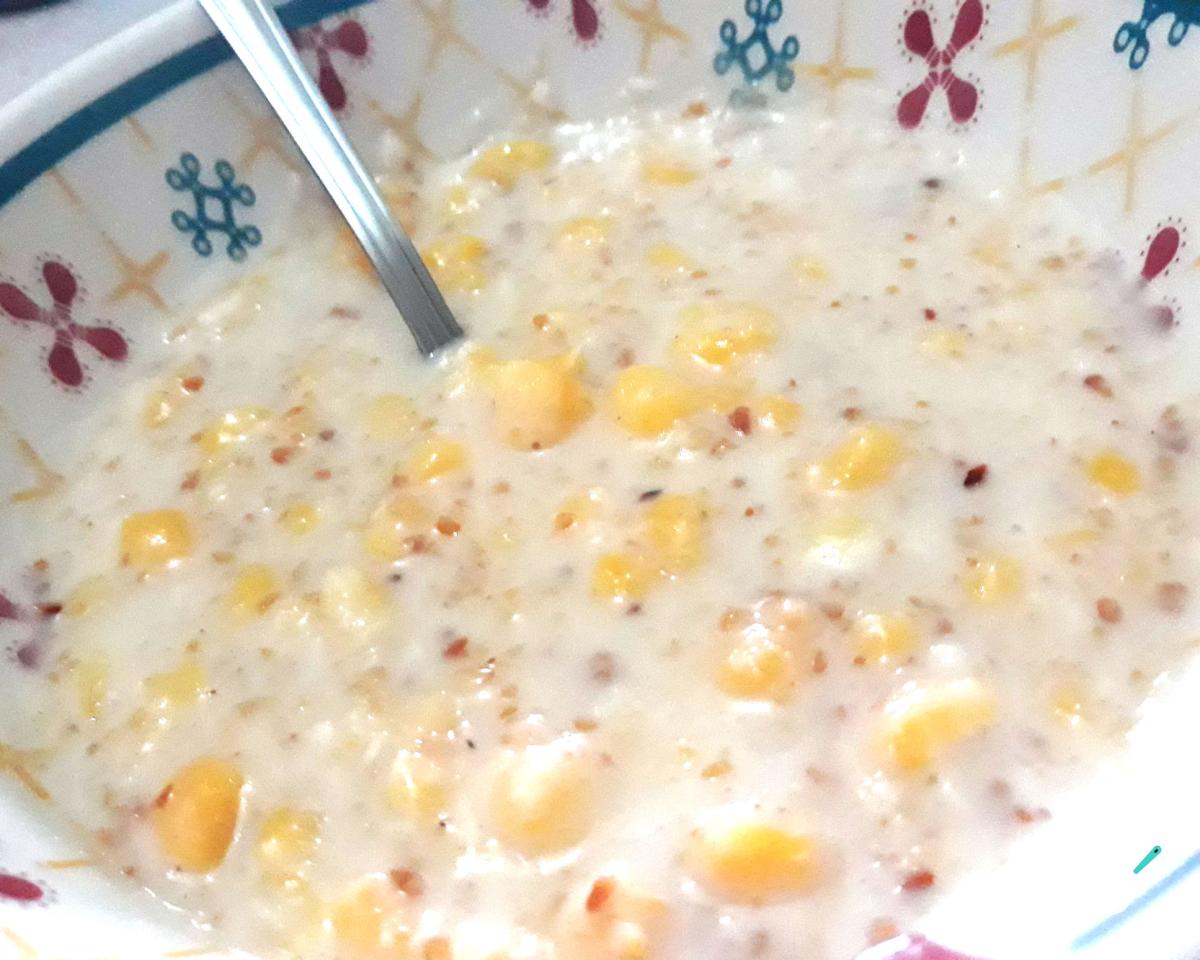 Receita de Canjica doce com amendoim