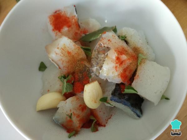 Receita de Espetinho de bacalhau - Passo 2