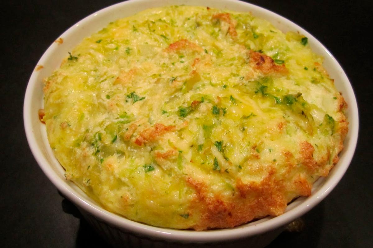 Receita de Suflê de legumes de liquidificador