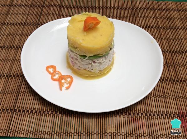 Receita de Causa limeña de frango - Passo 8