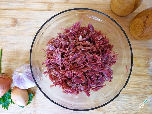 Receita de Carne de sol com nata - Passo 3