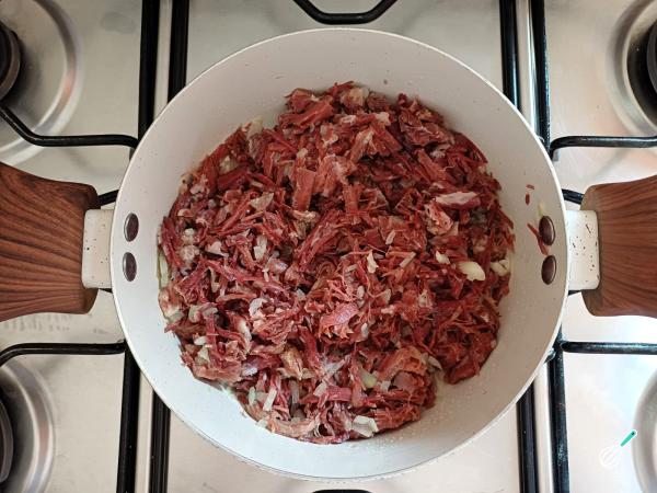 Receita de Carne de sol com nata - Passo 5