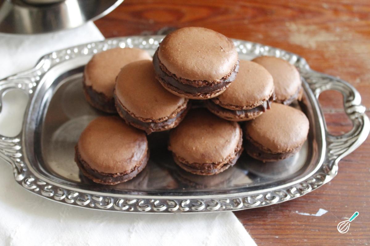 Receita de Macarons de chocolate caseiros