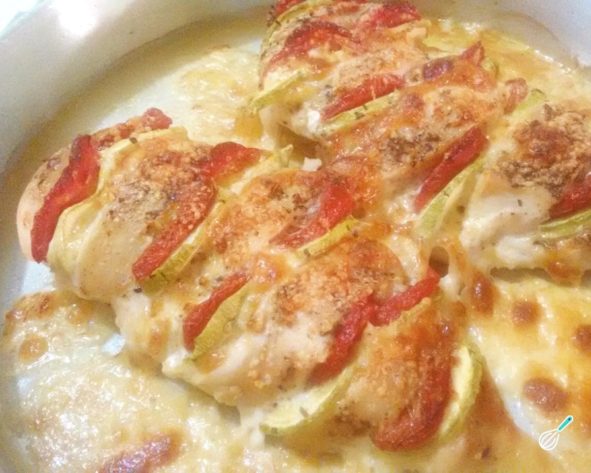 Receita de Frango com abobrinha no forno