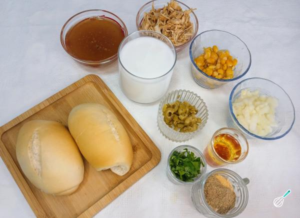 Receita de Vatapá de frango simples - Passo 1