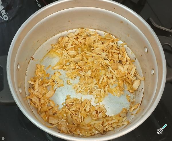 Receita de Vatapá de frango simples - Passo 4