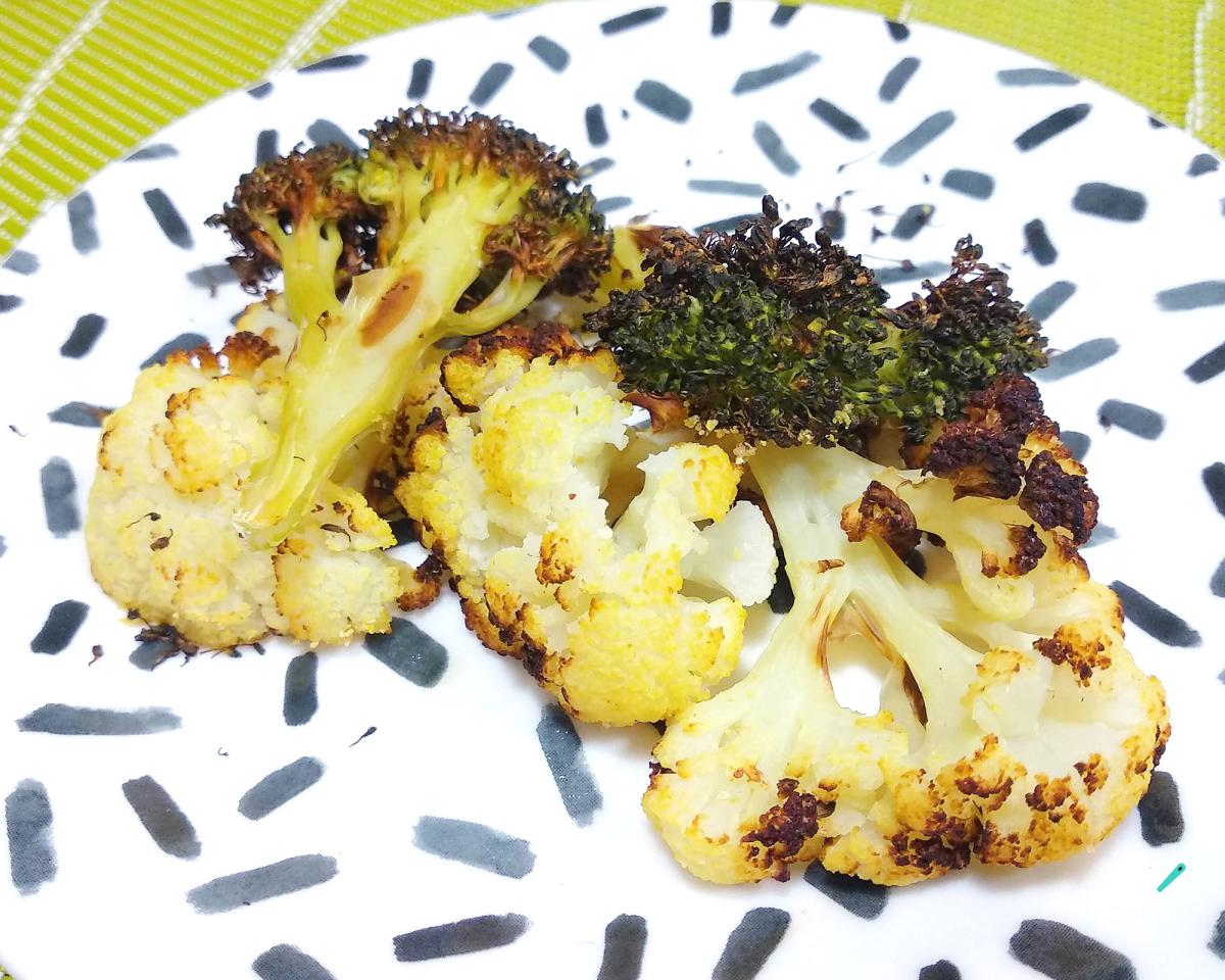 Receita de Brócolis e couve flor na AirFryer