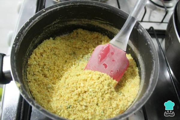 Receita de Farofa de Alho - Passo 3